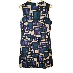 Milly Size 4 Dress Sleeveless Mini Geometric Print